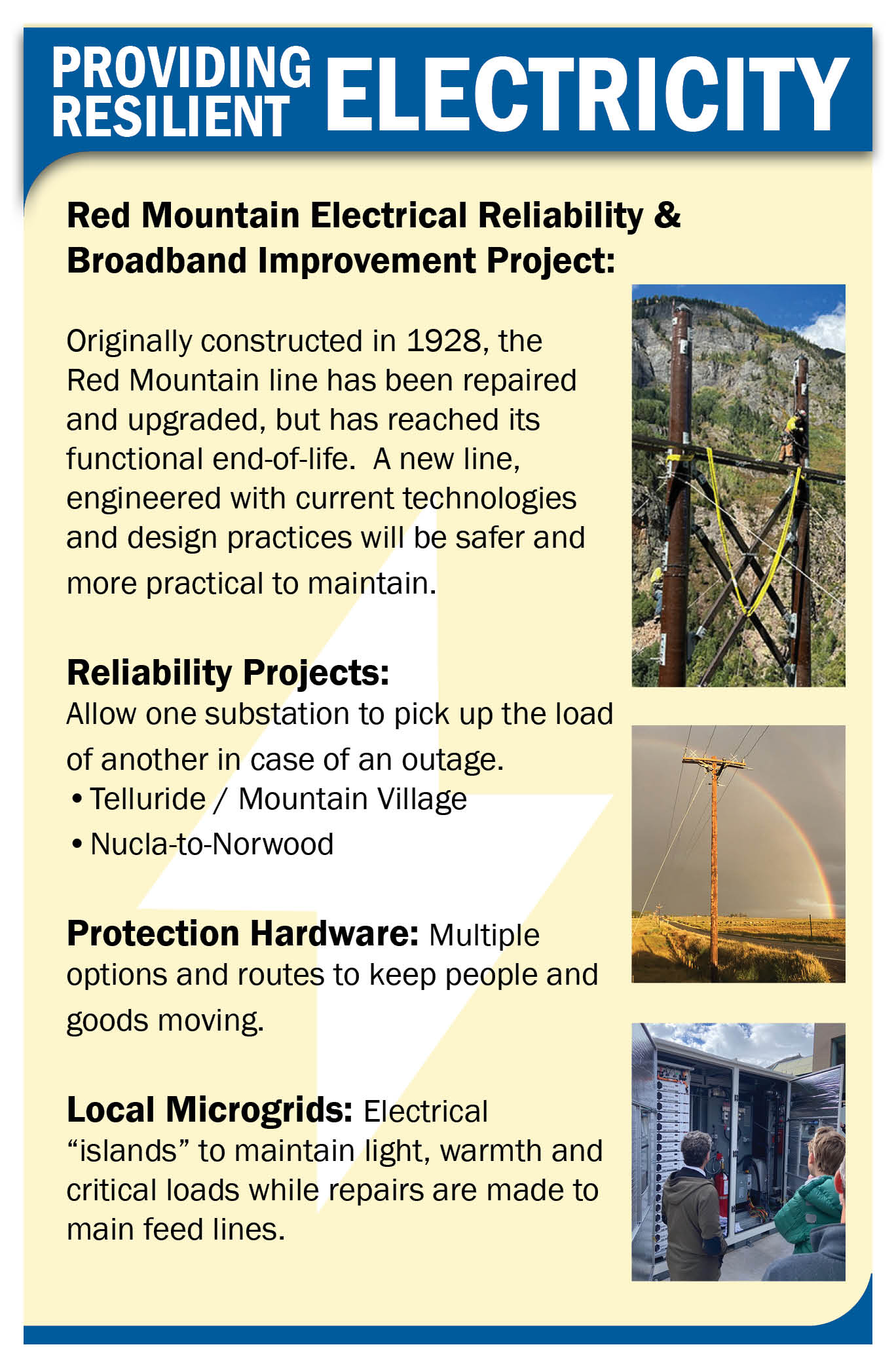 Providing Resilient Electricity