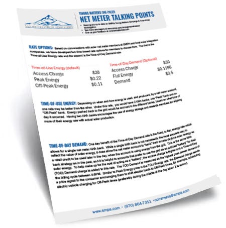 Net Metering Talking Points 2 One-Pager Thumbnail