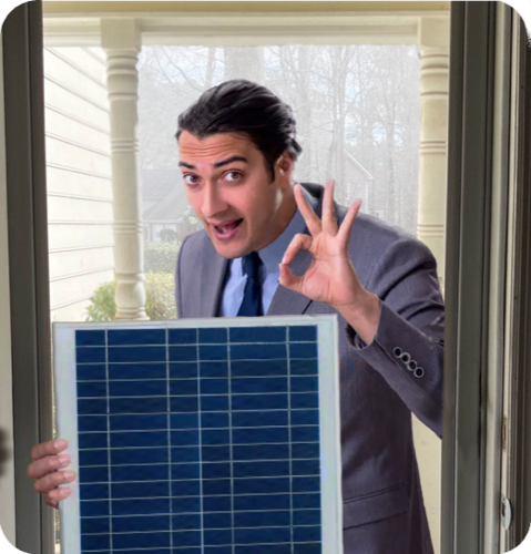 Door-to-Door Solar Salesman