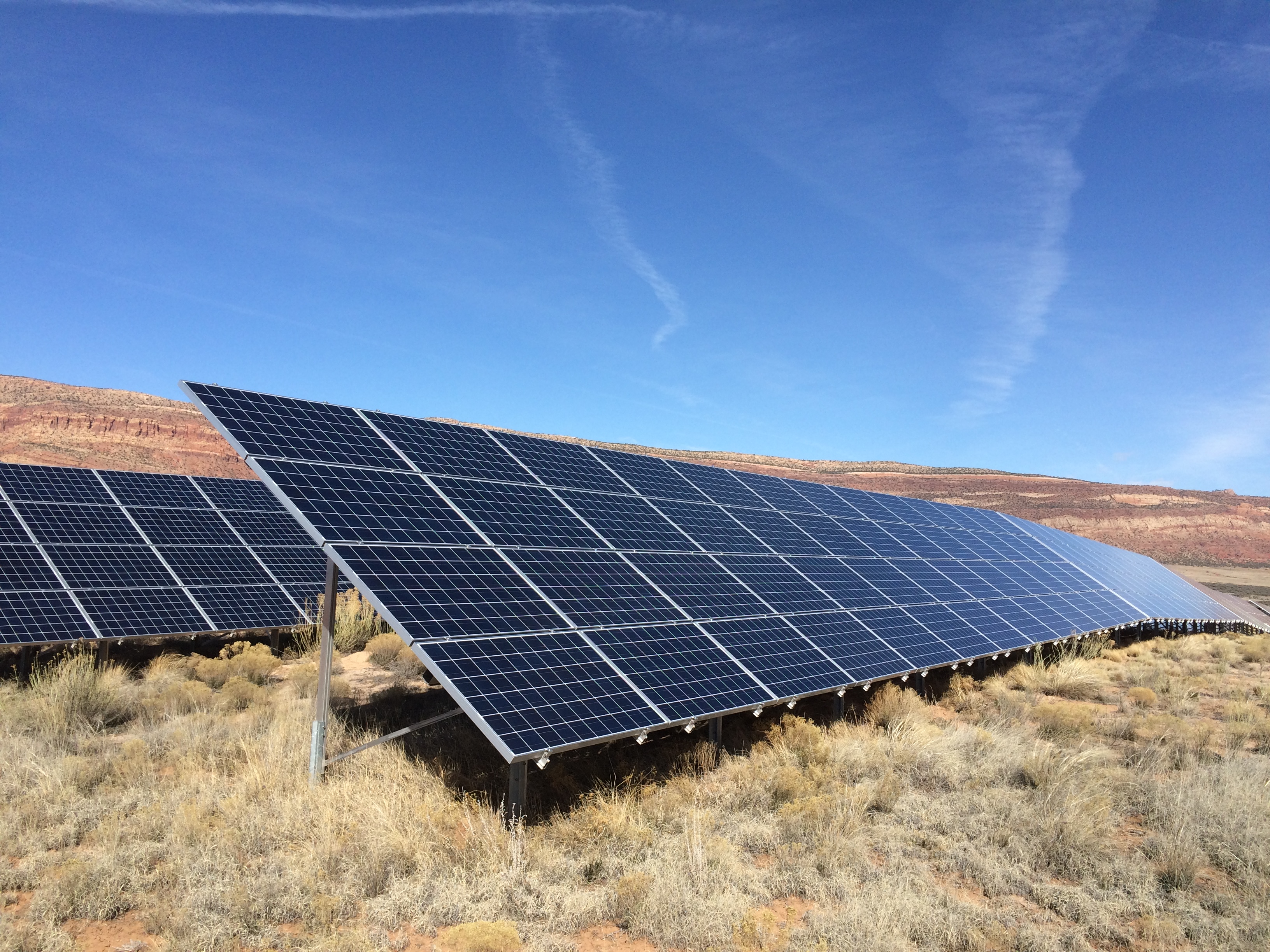 Image of solar panels in the Paradox Valley