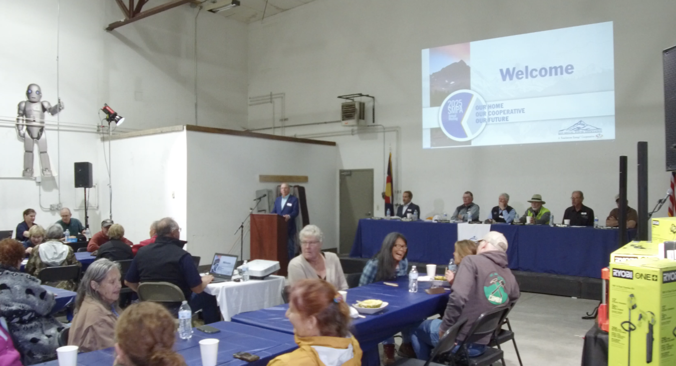 SMPA Board President, Rube Felicelli addresses the membership at the 2025 SMPA Annual Meeting